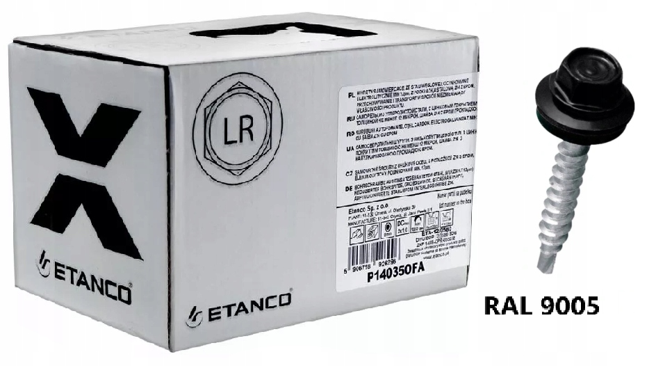 

Wkręty Farmery Etanco czarne 9005 -4,8x35mm 250szt
