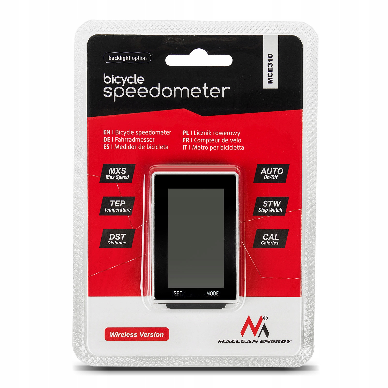 BEZPRZEWODOWY LICZNIK ROWEROWY PODŚWIETLANY 16W1 Marka Inna marka