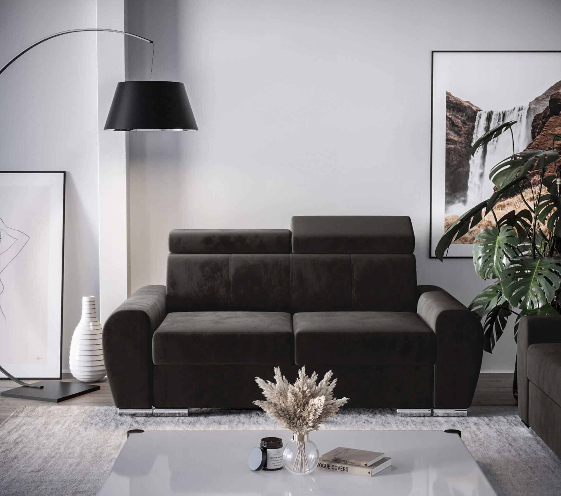 Pohovka Rozkládací pohovka Opěrky hlavy 186 KS05N O-sofa