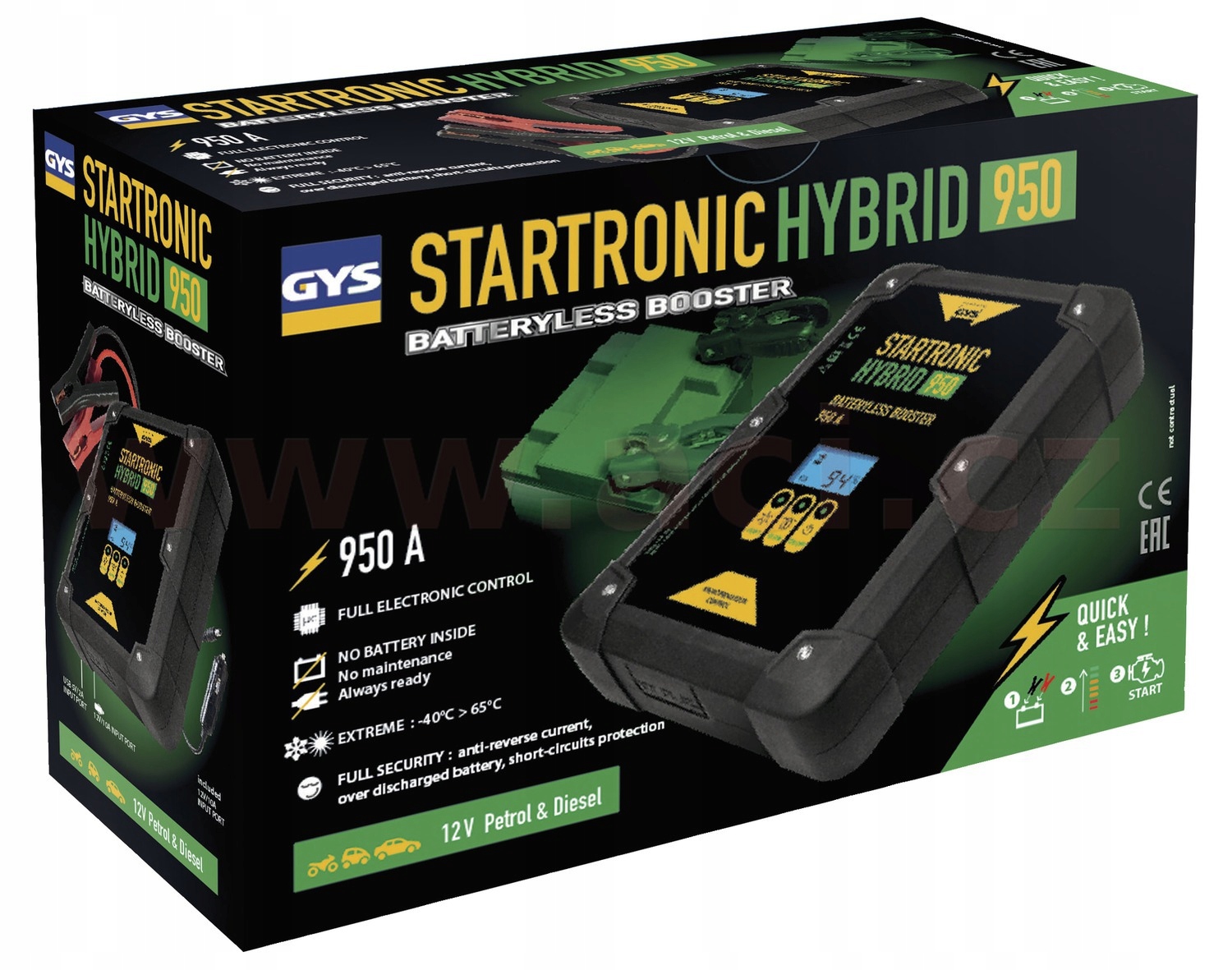 kondenzátorový štartovací zdroj 12 V, Gys Startronic Hybrid 950 026117