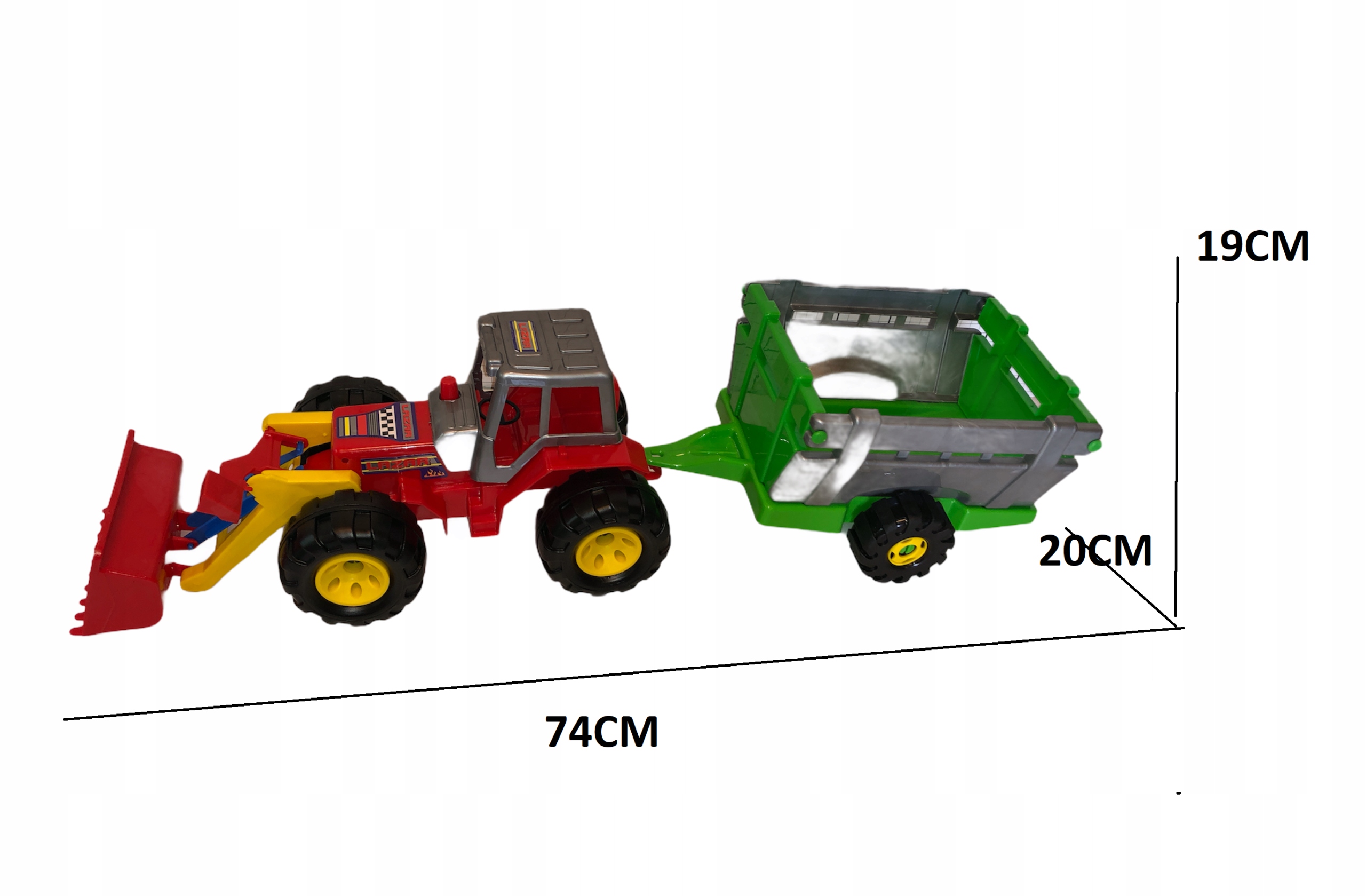 traktor z przyczepą  LAZAR SPYCHACZ — 3
