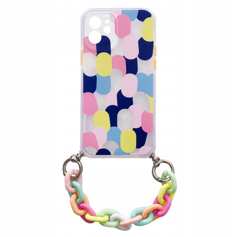 Color Chain Case żelowe elastyczne etui z łańcuchem do Samsung Galaxy A72