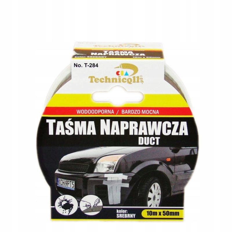 

Technicqll Taśma Naprawcza Duct Srebrna 10M/50MM