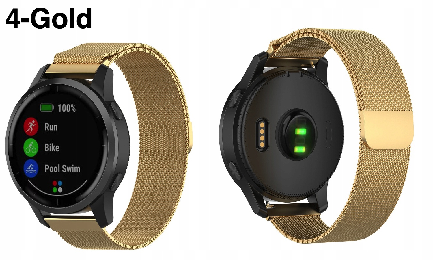 PASEK DO GARMIN VENU 2 3/ VIVOACTIVE 4 45mm Forerunner 265 46mm KOLORY 22MM Materiał stal