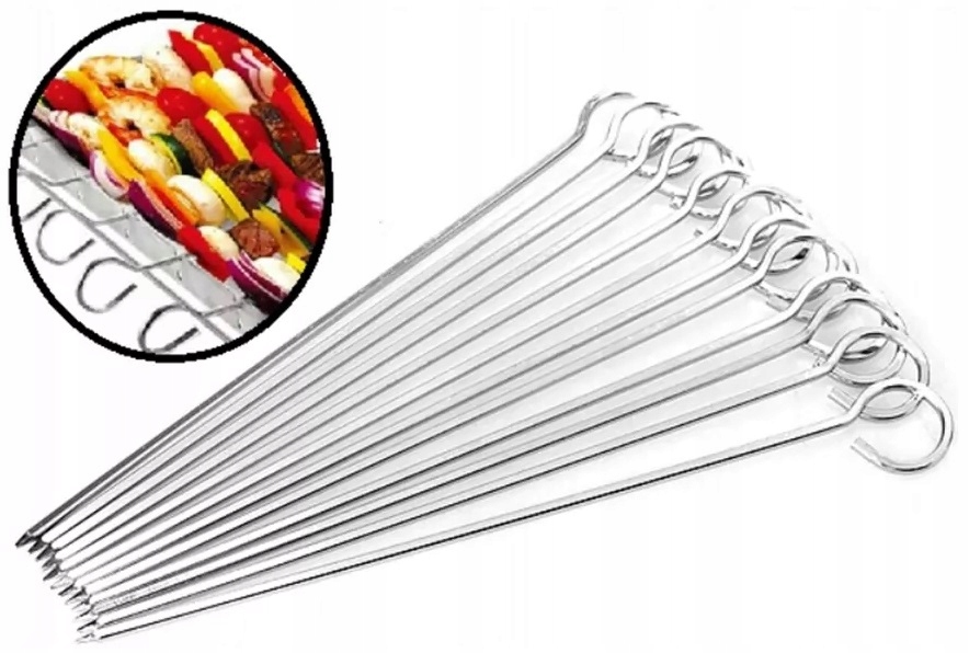 

Szpikulce do Szaszłyków na Grill 35cm 12szt XJ4543