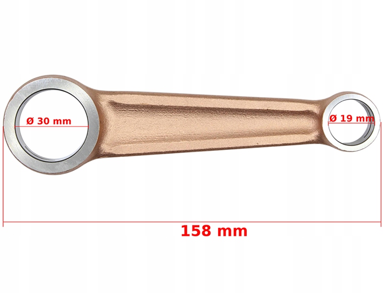 ROY12493 - ШАТУН SHL 175 TENON 22MM DUELLS COMPLETE DI