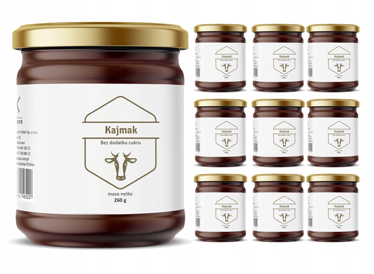 Kajmak bez dodatku cukru Polder masa krówkowa z erytrytolem x 10 szt.