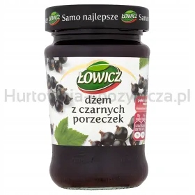 Łowicz Džem z černého rybízu nízkoslazený 280 g