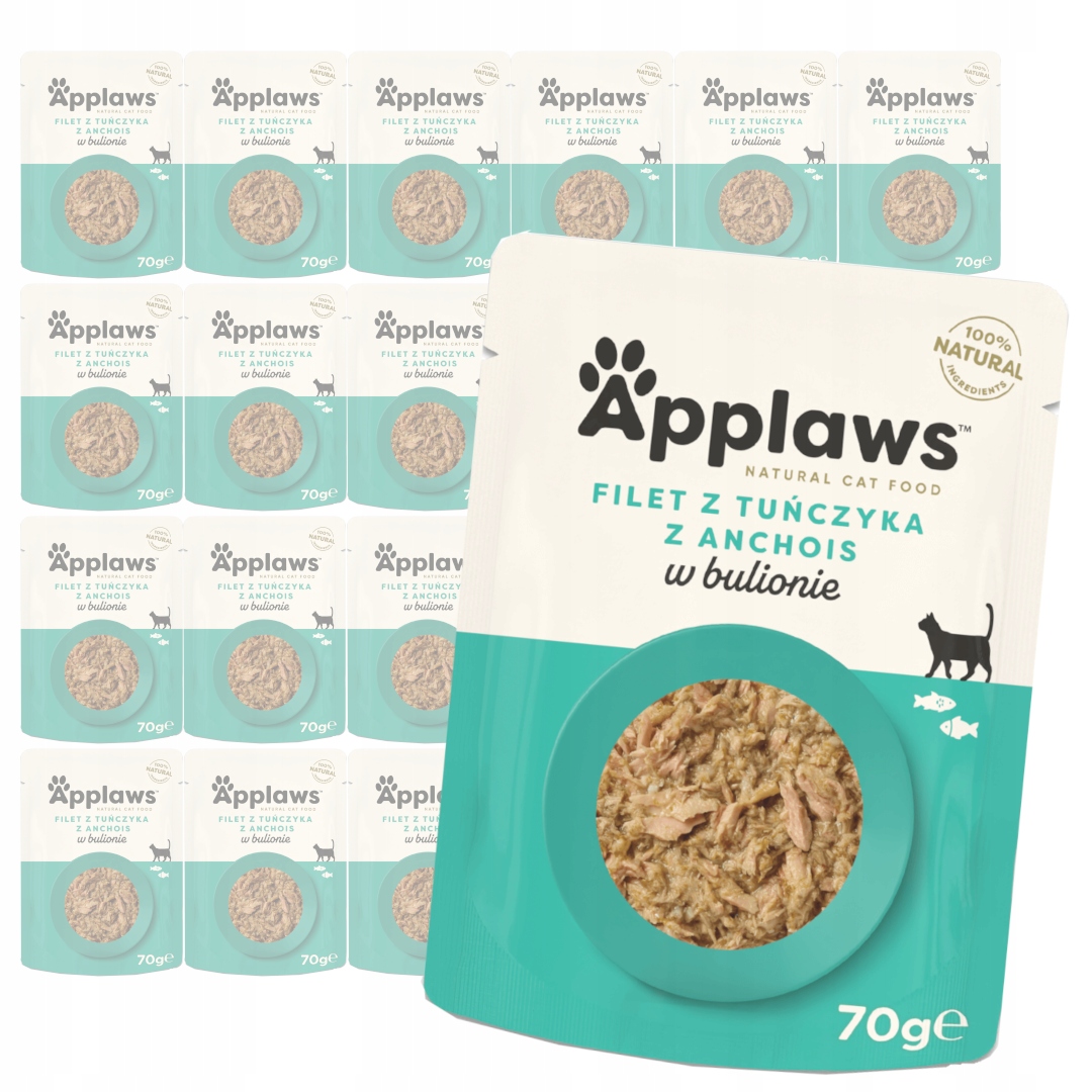 Levně Applaws Cat Mokré Krmivo Pro Kočky 24x70 g Tuňák z ančovičky v vývaru