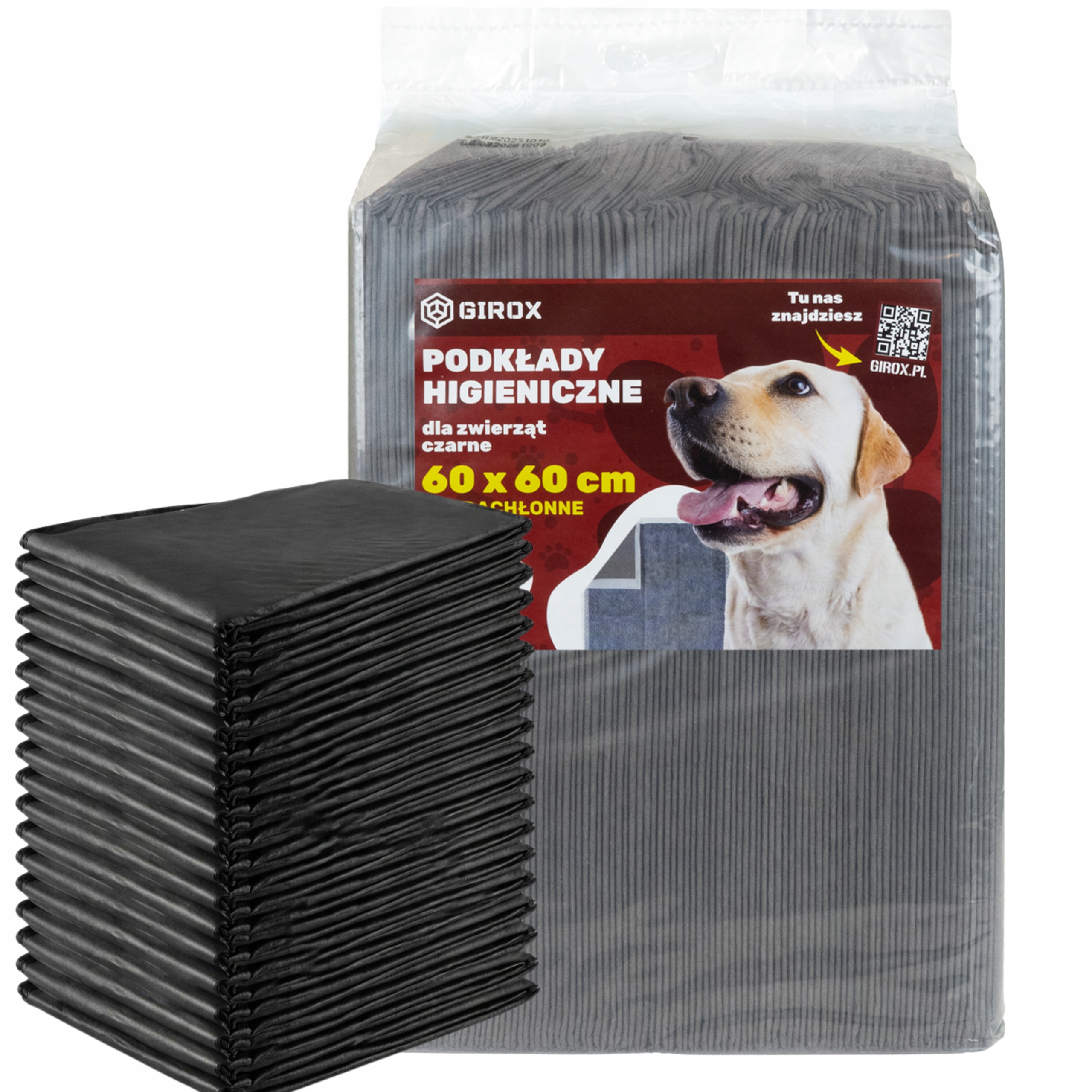 Czarne Podkłady Chłonne Aktywny Węgiel Maty Jednorazowe 60x60 Ultrachłonne