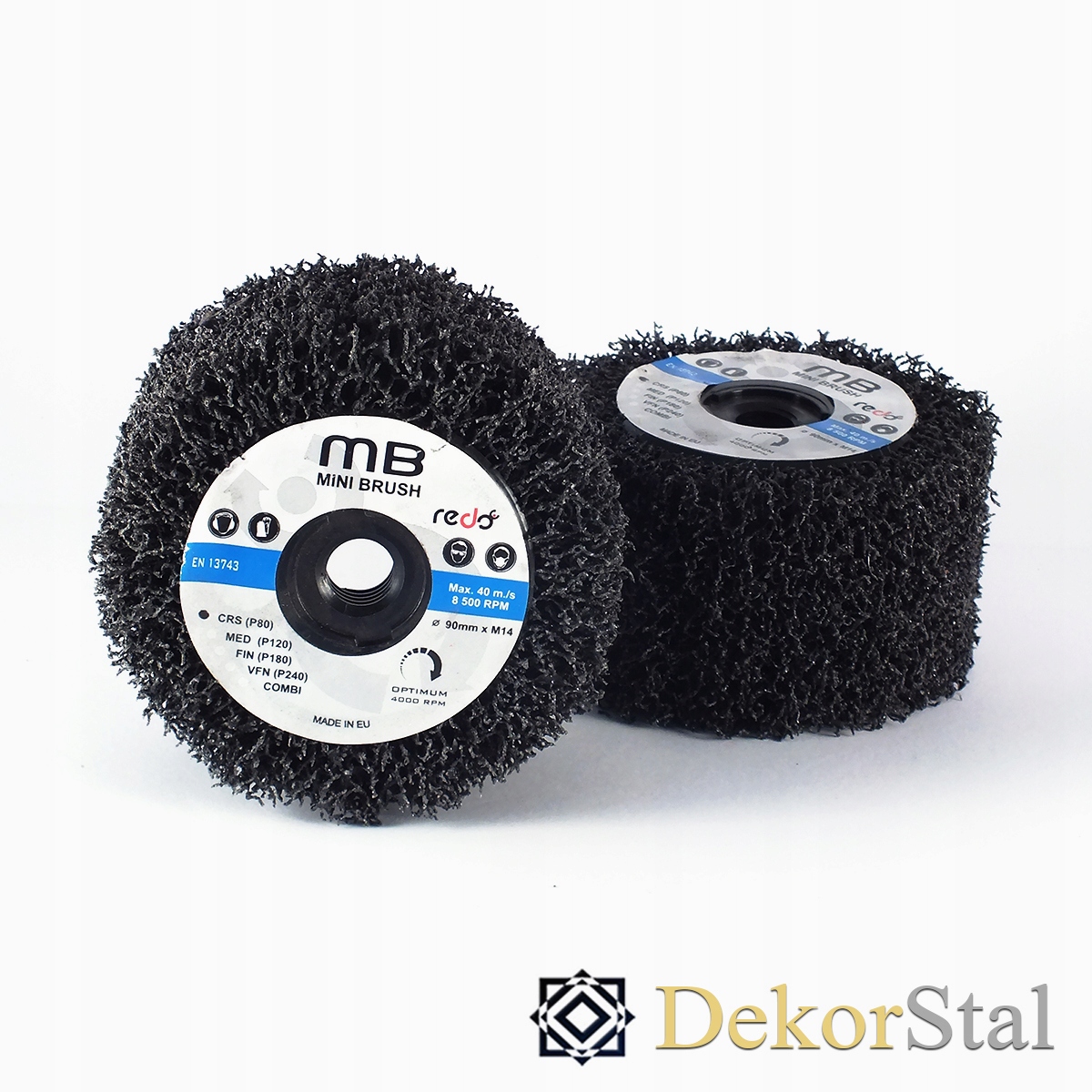 Wałek Ścierny 90x50 M14 SCRS "włosy murzyna" INOX EAN (GTIN) 5905563201077