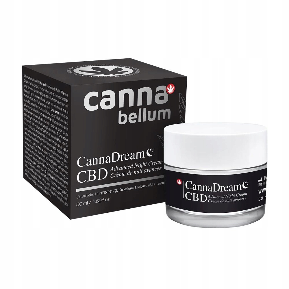 Zklidňující pleťový krém Palacio Cbd CannaDream na noc 50 ml
