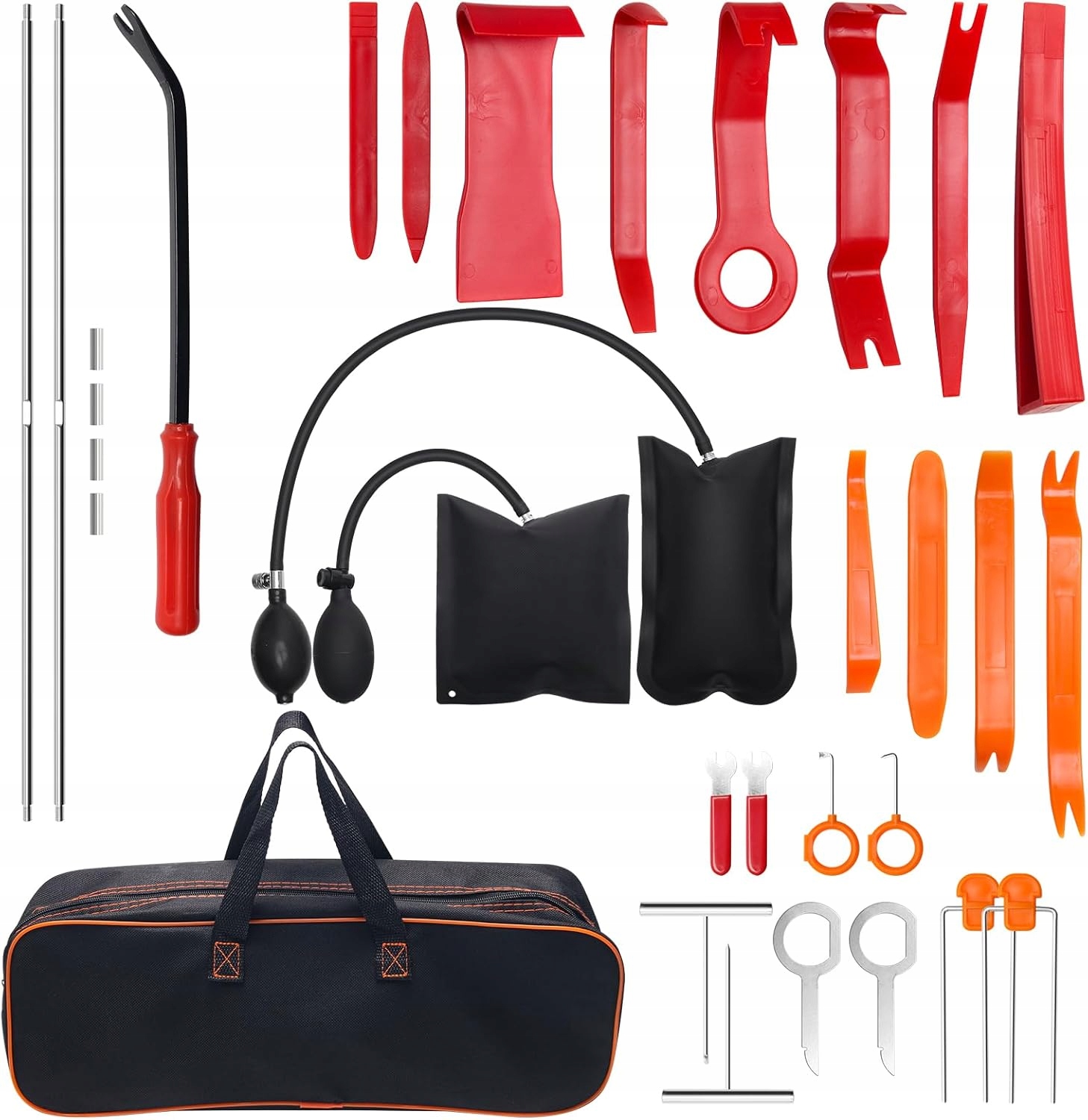 Sada Pro Nouzové Otevírání Dveří Auta S Polštáři A Taškou