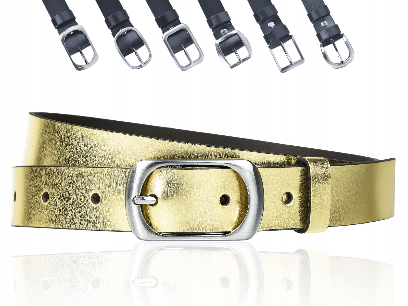 

Pasek do spodni Sepher Złoty 3cm S (105cm)