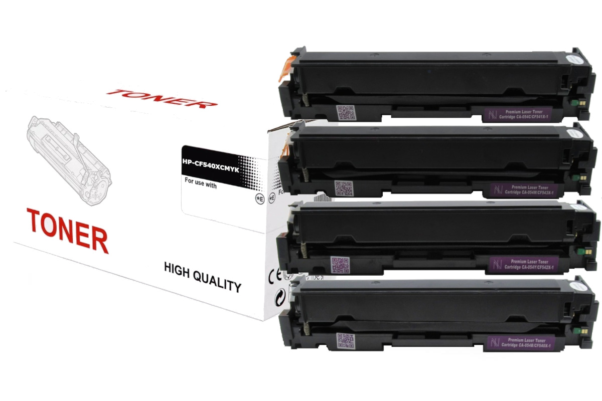 

4 x Toner Do Hp CF540X M254dw M254nw M280nw M281fw