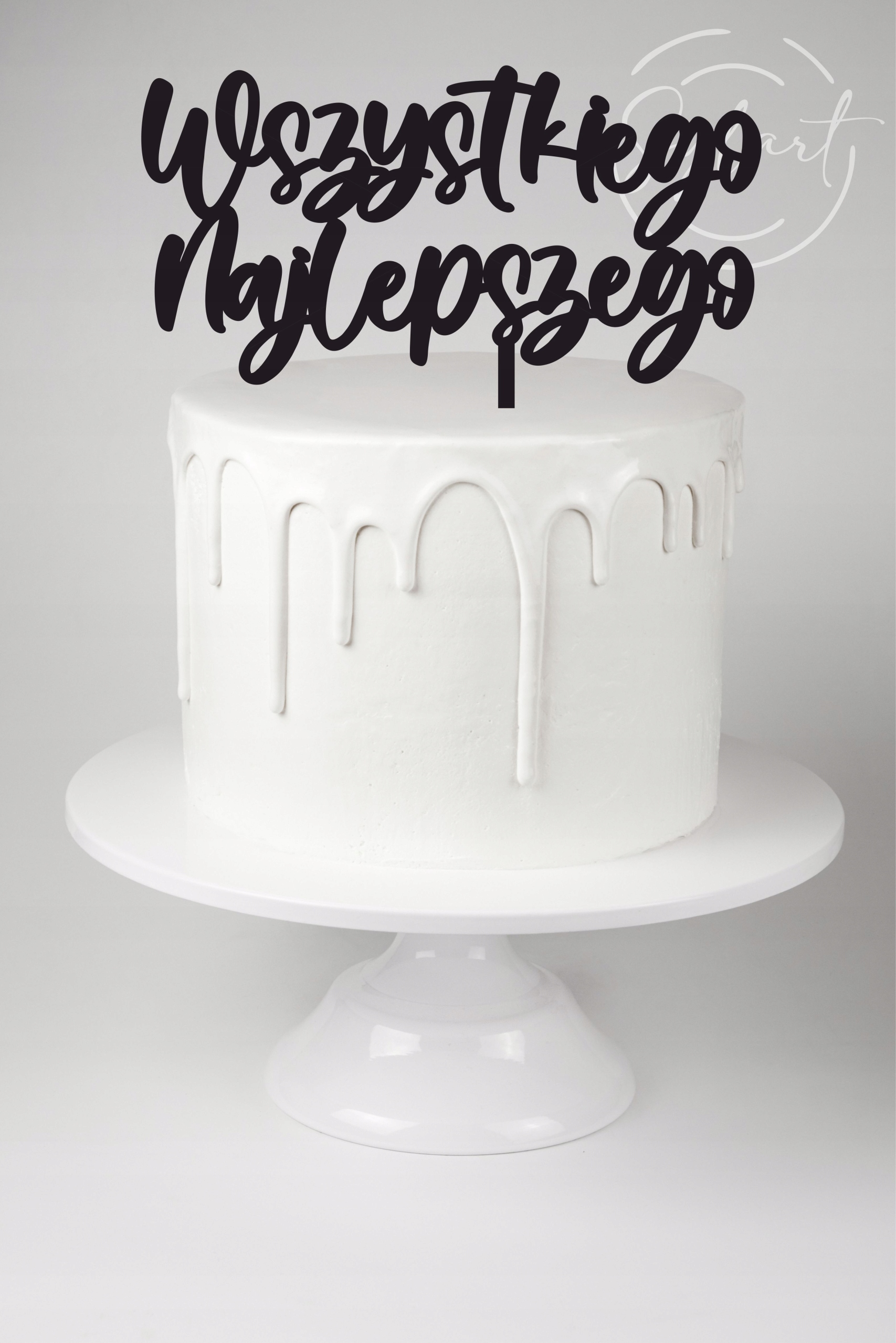 

Topper Na Tort Wszystkiego Najlepszego Czarny