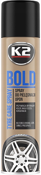 Czernidło do opon plastików K2 Bold spray preparat środek do konserwacji