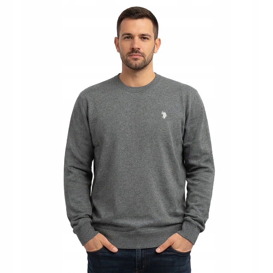 Pánský svetr U.s. Polo Assn. Leon US42 173 001 00002 Šedý