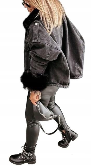 

Kurtka Jeansowa Z Futerkiem Katana Futerko Miś S