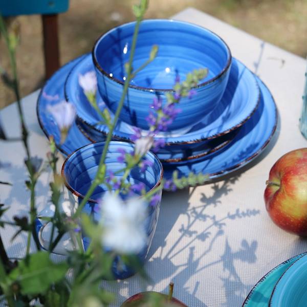 Miski do zupy ceramiczne miseczki kamionka AZURE AURA 12 cm x 6 szt Marka porcello