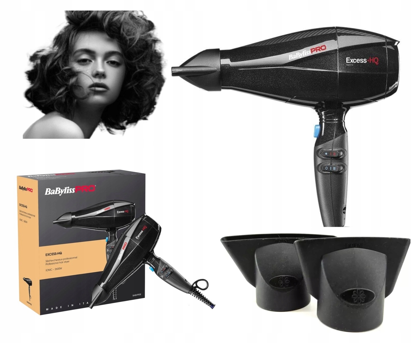 Profesjonalna Mocna suszarka Babyliss Pro EXCESS-HQ 2600W BAB6990IE