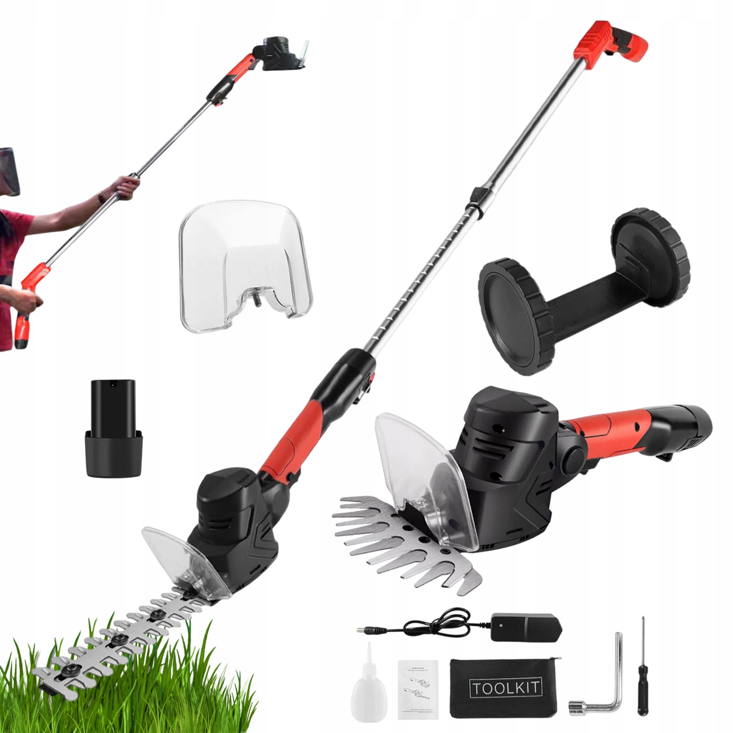 Elektrický Nůž Na Živý Plot – Multifunkční Zahradní Vyžínač 12 V