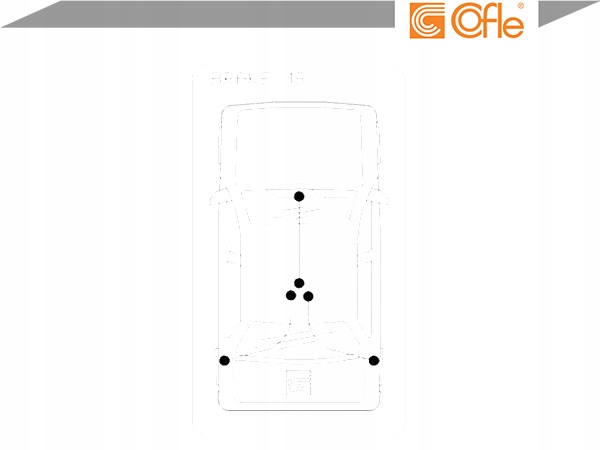 трос тормоза ручного renault Cofle