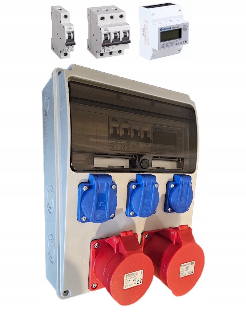 Stavebný rozvádzač s počítadlom zabezpečený Rbs C31632WL 230V 16A 32A