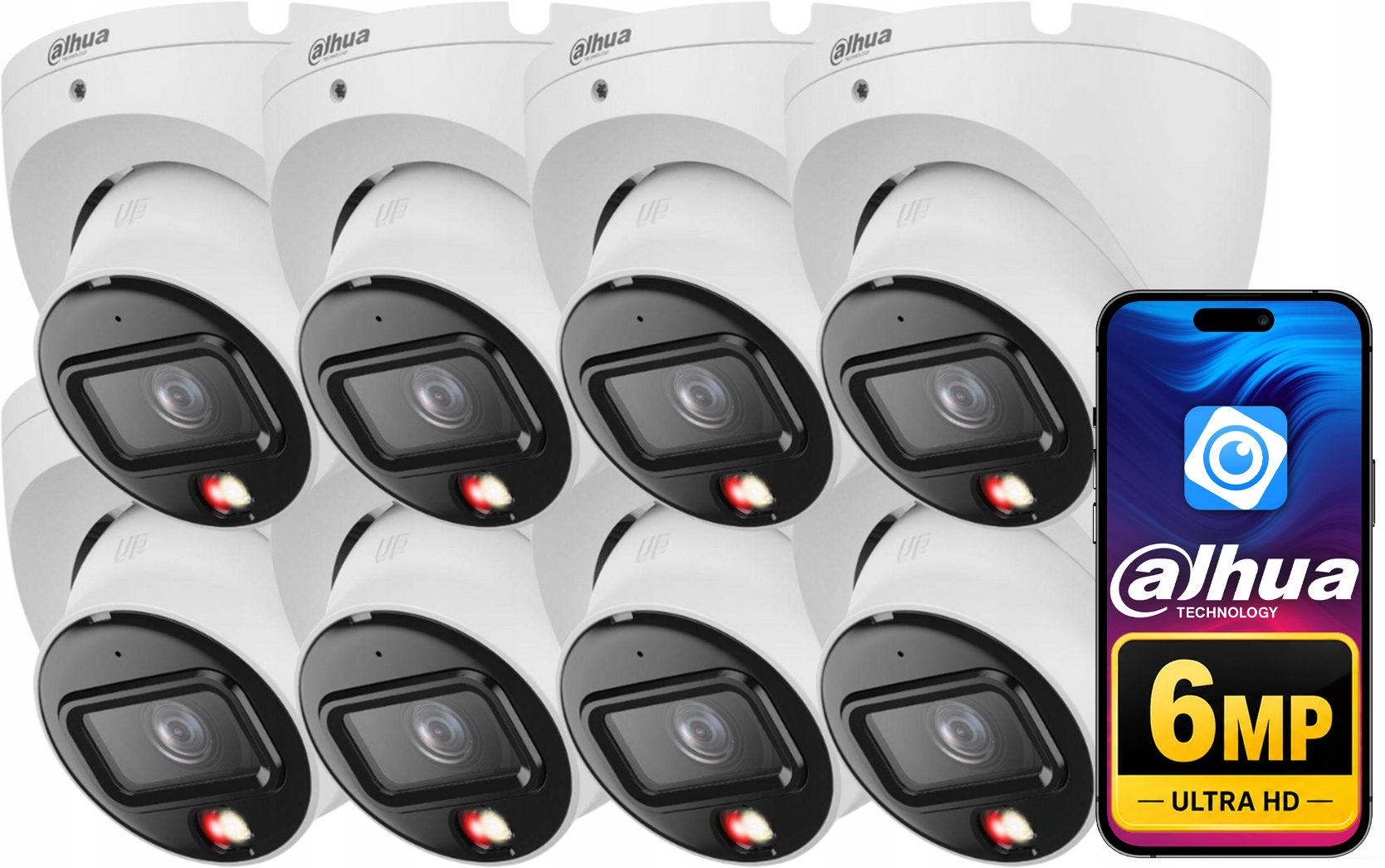 Ip kamera Dahua 6MPx 8x IPC-HDW1639T-A-IL PoE 2.8mm vonkajšia Dual Light