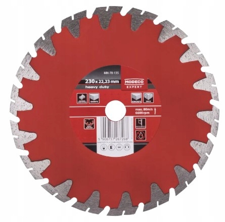 Segmentový diamantový brusný kotouč Modeco 230 mm