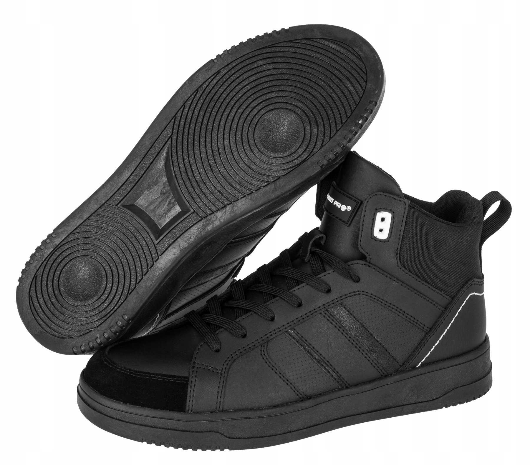 Buty trampki męskie naturalna skóra wysokie trzewiki Lahti Pro L30129 42