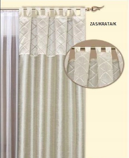 GOTOWE ZASŁONY FIRANY 140 x 250 krem