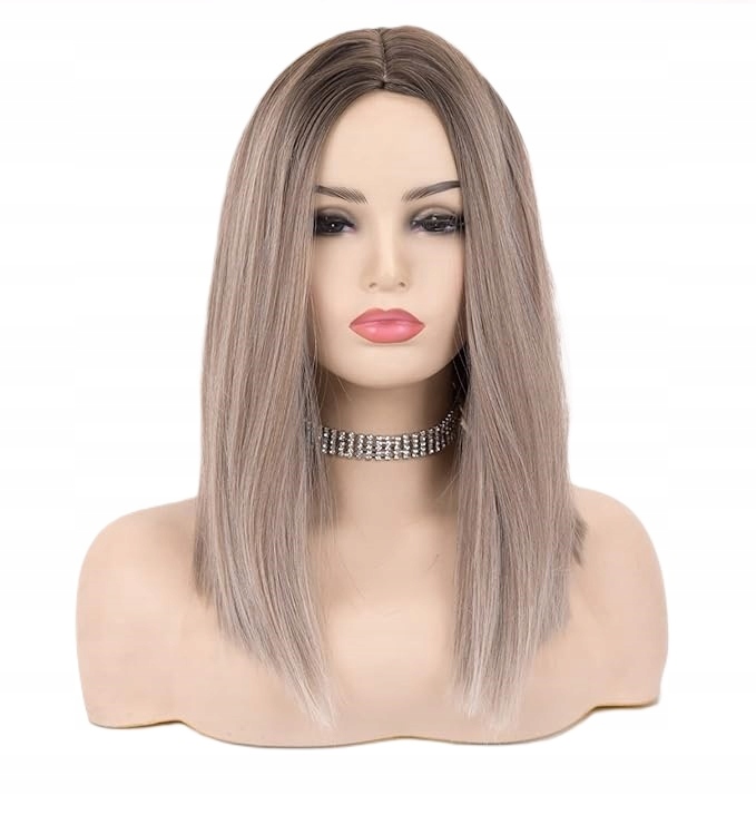 Dámská Paruka Vebonny Ombre Bez Lepidla Umělé Vlasy Délka 40 CM