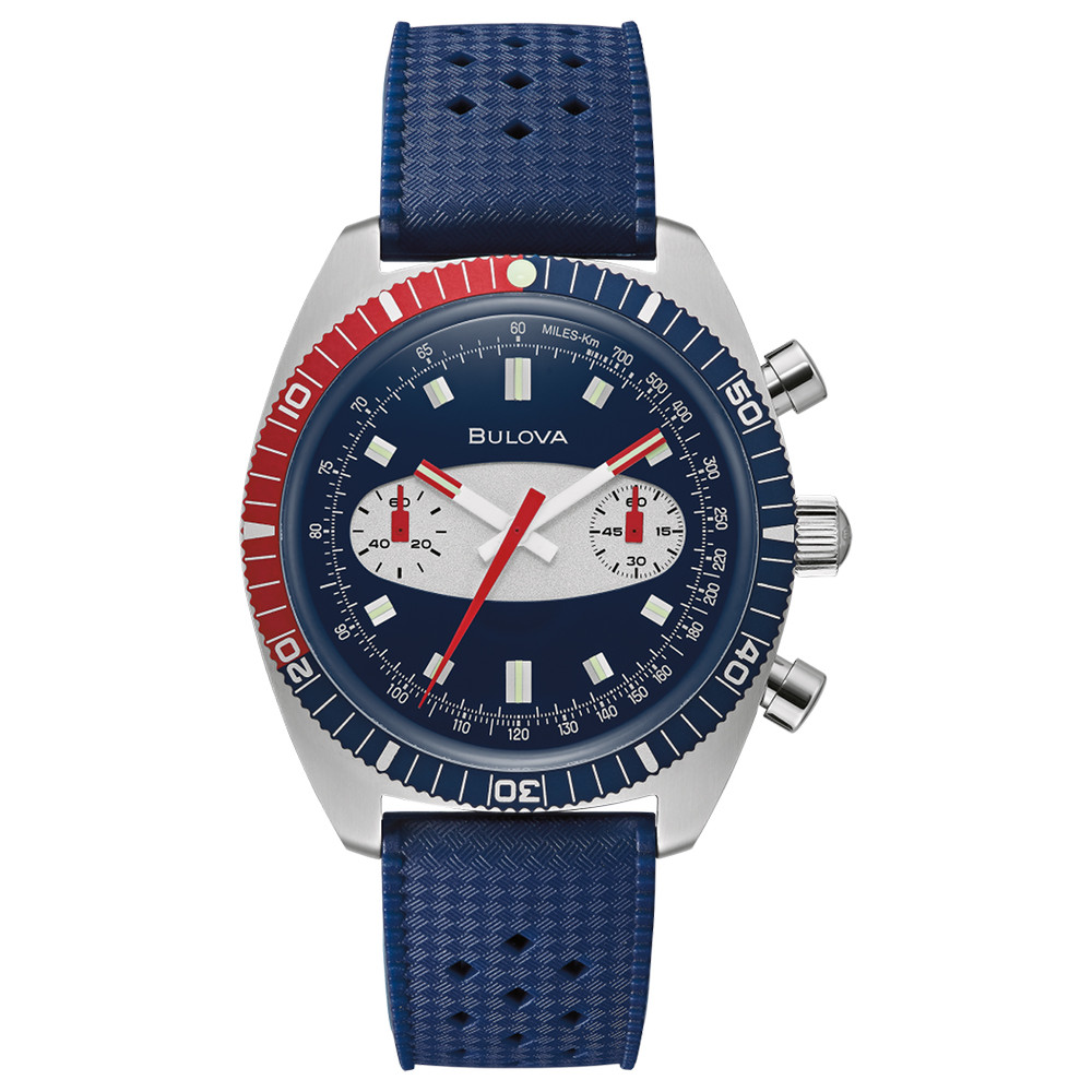 Pánské Hodinky Bulova 98A253 modrý pásek