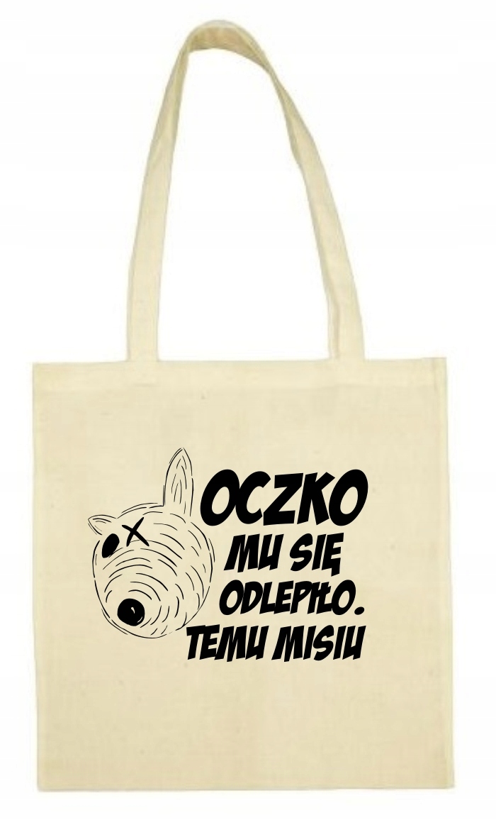 

Miś , Bareja , Oczko Torba bawełniana Ekologiczna