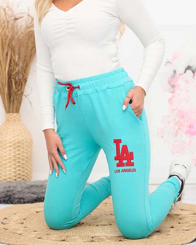 22171 бирюзовые женские спортивные штаны XL-42 Midsection (Waist Height) средний