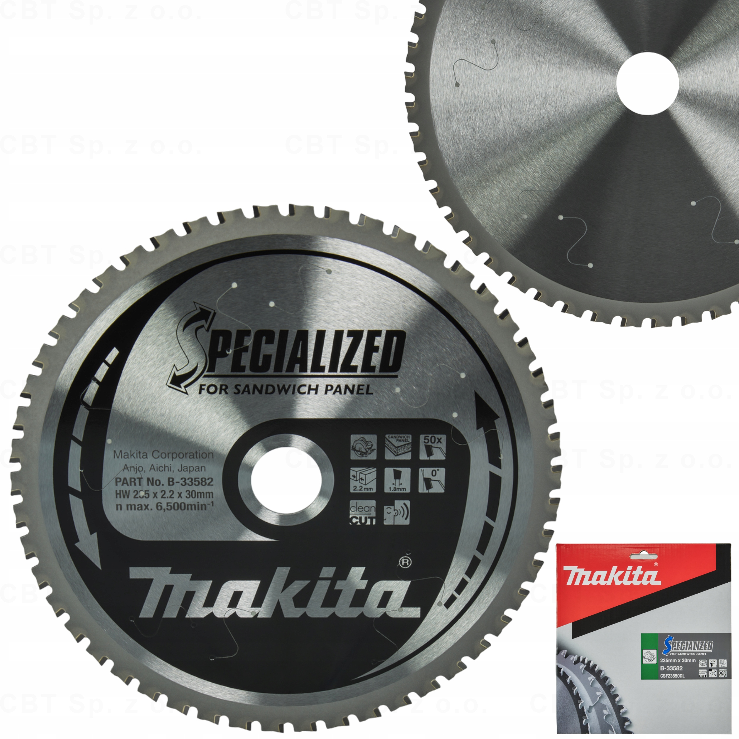 Tarcza Tnąca Do Piły Specialized 235X30MM 50 Zębów Piła Tarczowa Do Płyt