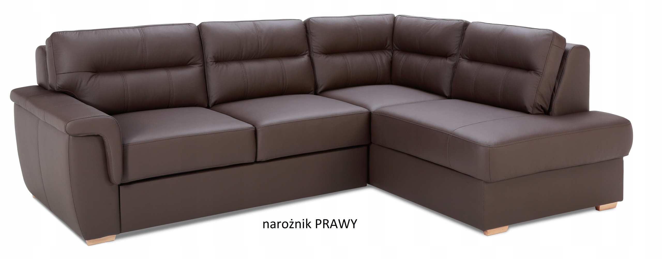 Samoa narożnik z zagłówkami skóra naturalna 100% Informacje dodatkowe funkcja spania podłokietniki pojemnik na pościel regulowane zagłówki