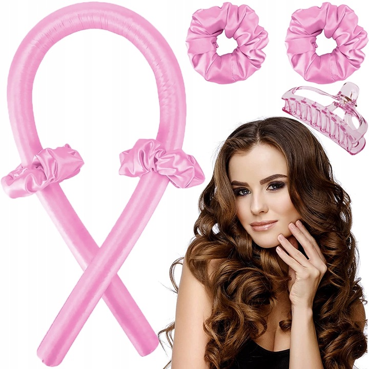 

Wałek Do Kręcenia Loków lokówka opaska włosów Pink
