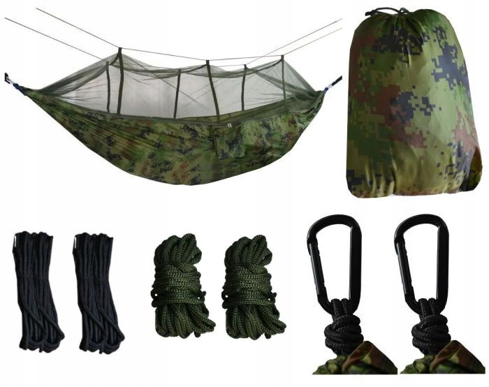 

Hamak Moro Turystyczny Moskitiera Survival Biwak