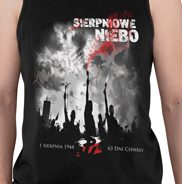 TANK TOP PATRIOTYCZNE SIERPNIOWE NIEBO Marka inna