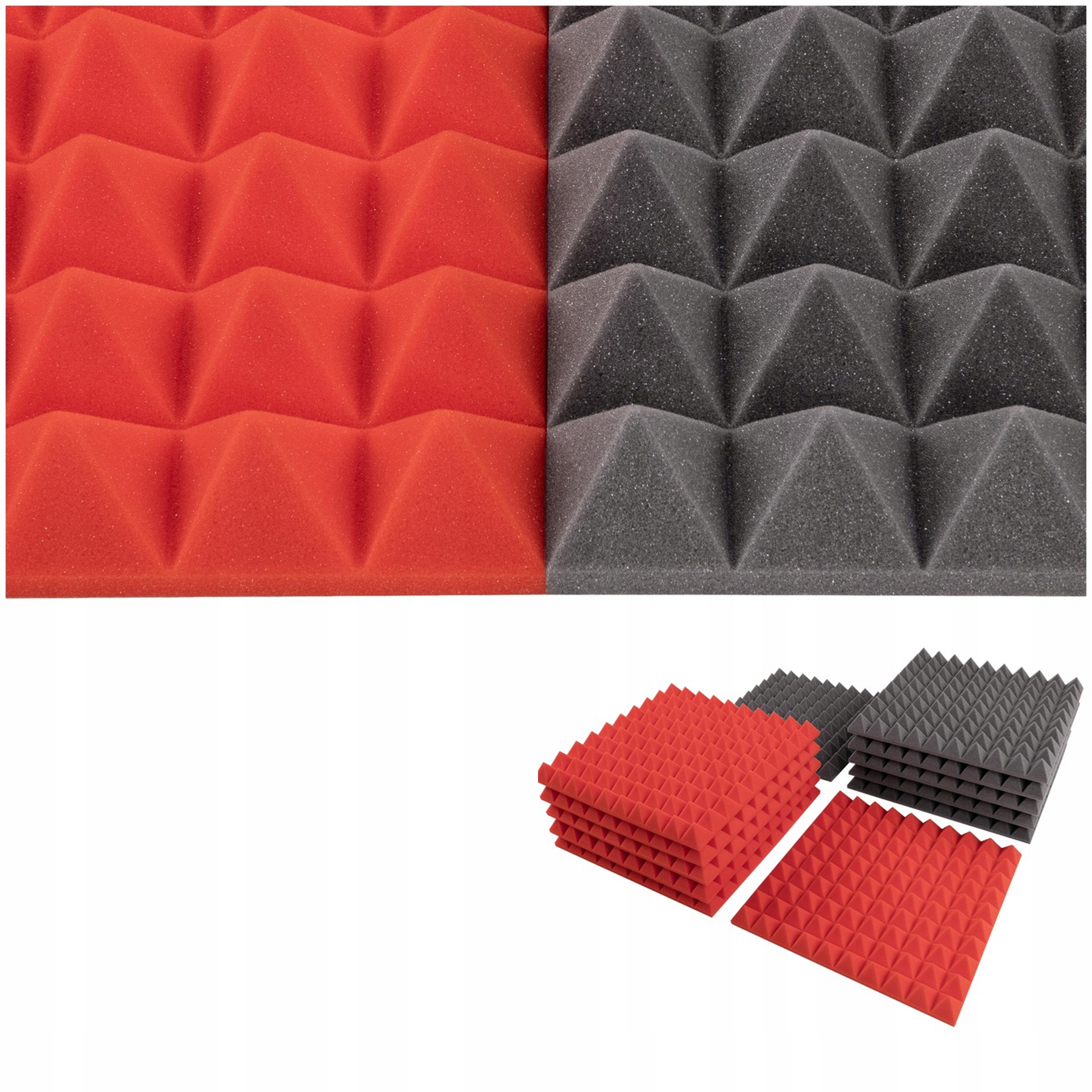 Akustické panely ztlumovací pyramidy 50x50, lepší kvalita zvuku houbička