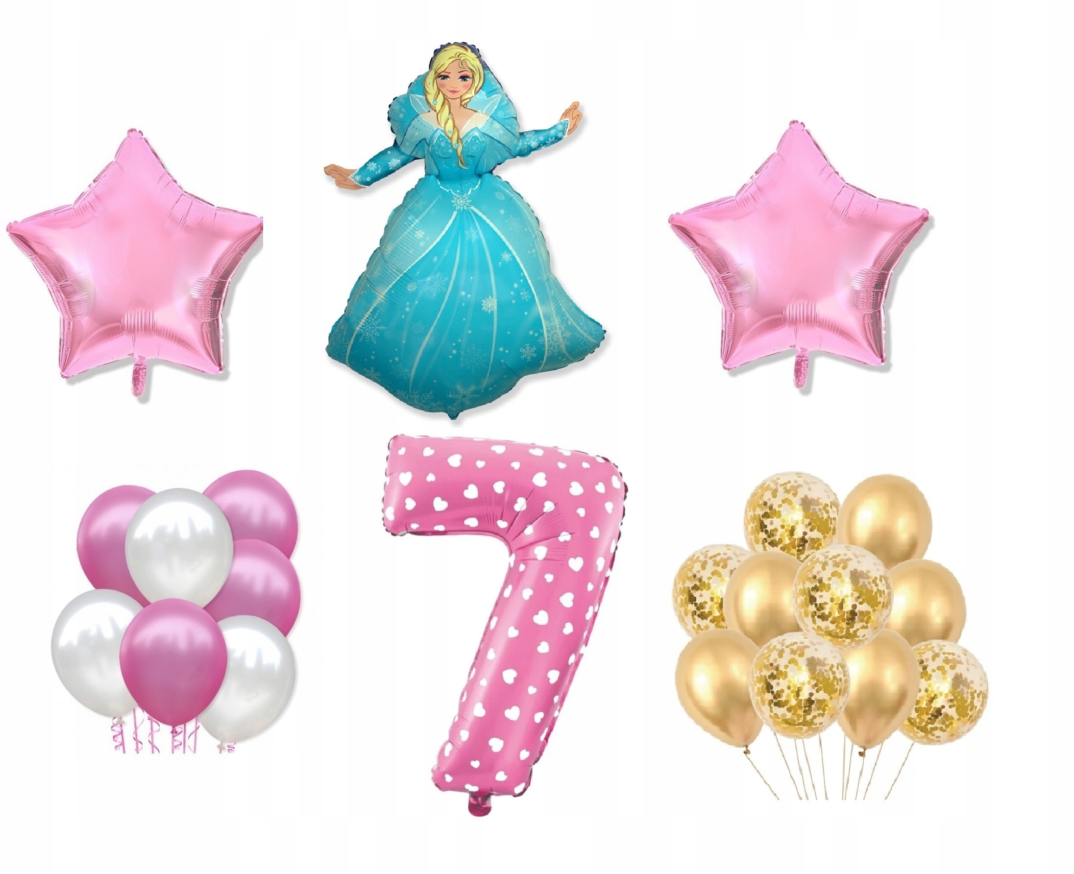 

Mini Zestaw Kraina Lodu Frozen 7 Urodziny Balony