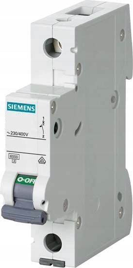 

Wyłącznik nadprądowy 5SL6 1P C 16A 6kA Ac Siemens