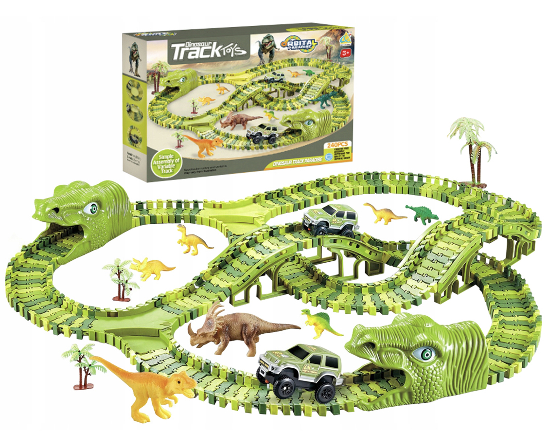 

Tor Wyścigowy XXXL Dinozaur Dino Park 240 el.