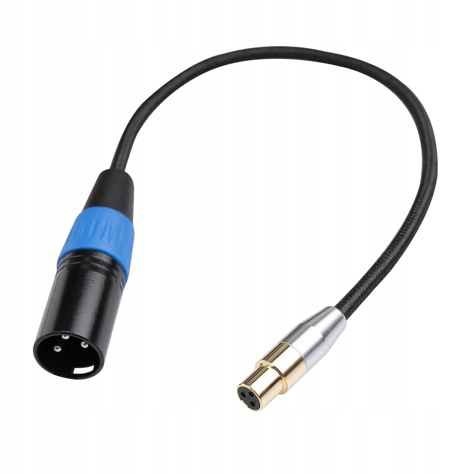 Kabel z podwójną osłoną Mini XLR żeński na mę