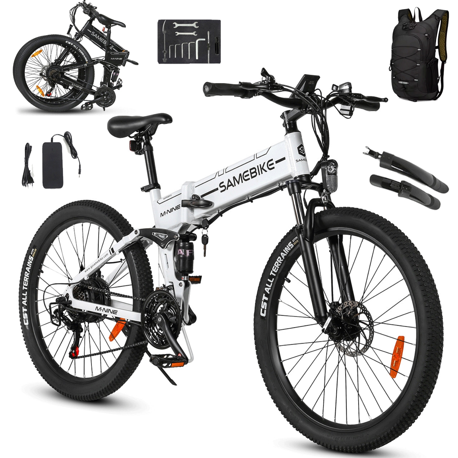 Samebike LO26-II Miejski rower elektryczny 48V 14AH 100KM Mtb Hydrauliczny