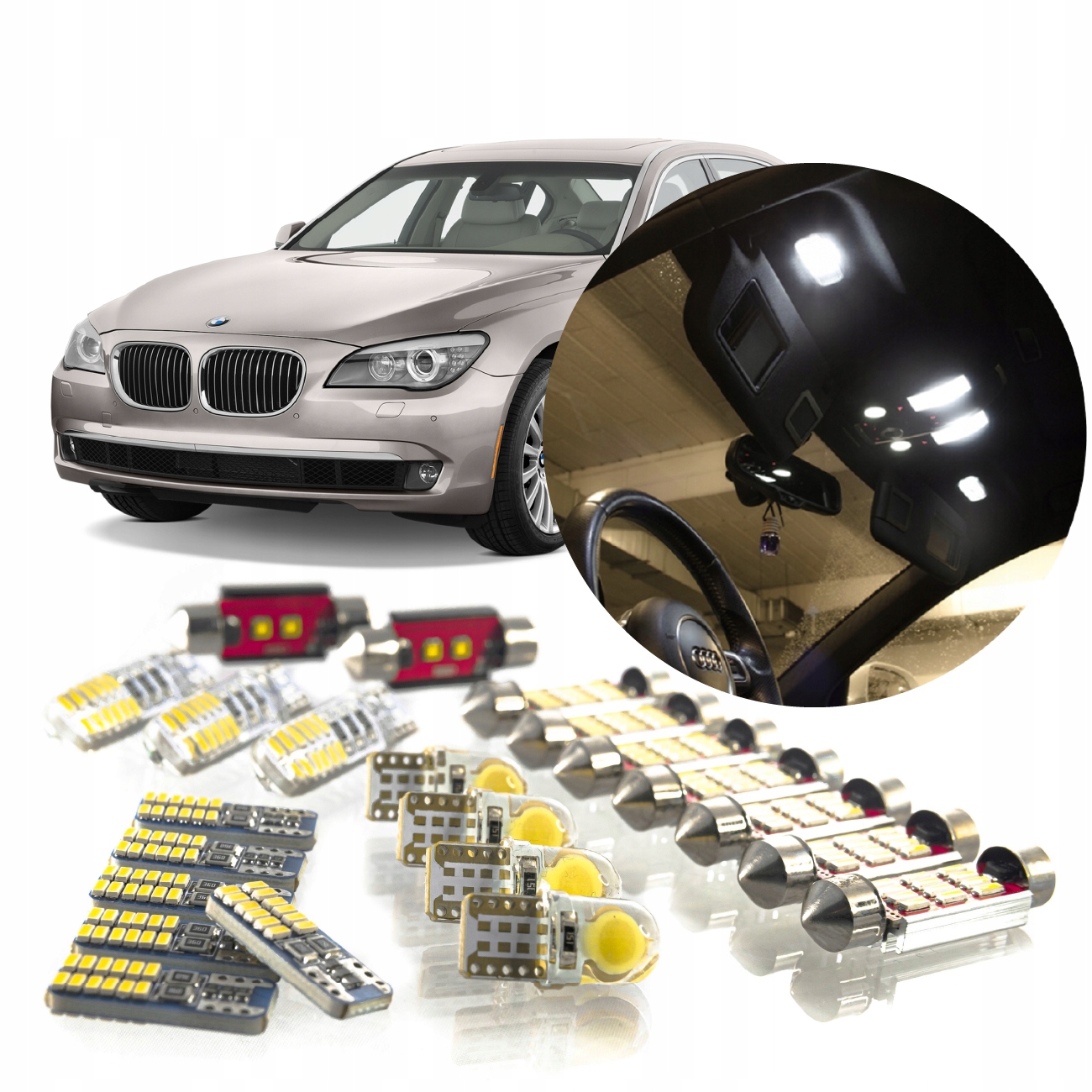 Bmw E65 – Sada Led Osvětlení Interiéru! Vip