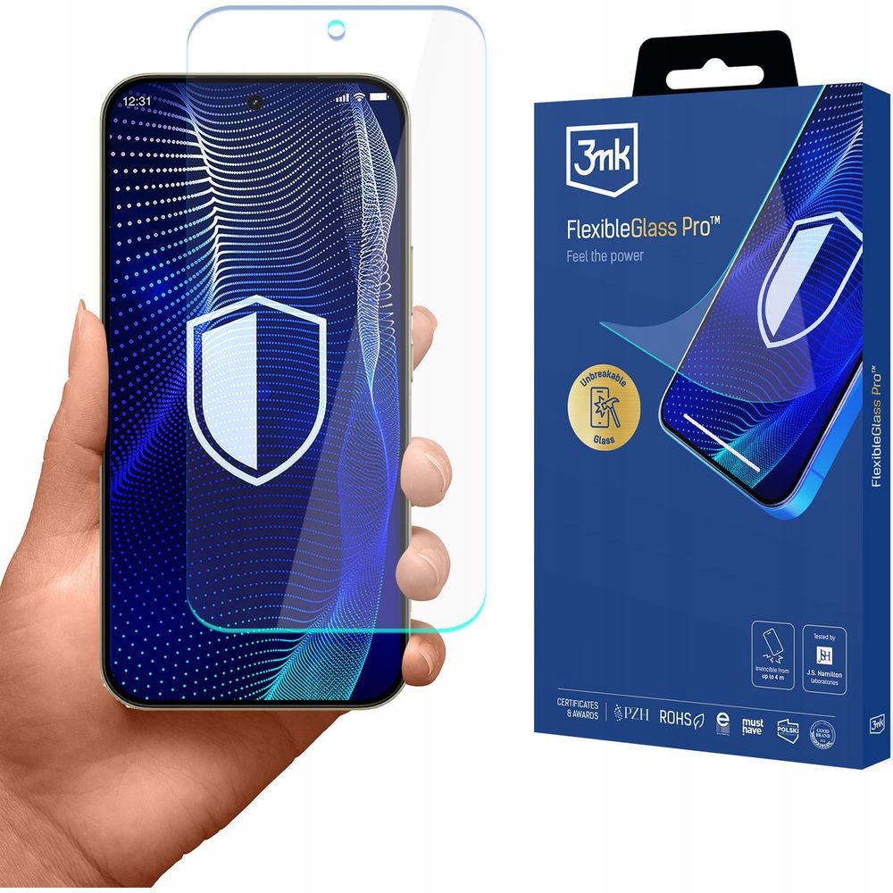 Szkło hybrydowe 3mk do Realme 16 Pro 5G, ochronne, dopasowane, na ekran, 7H