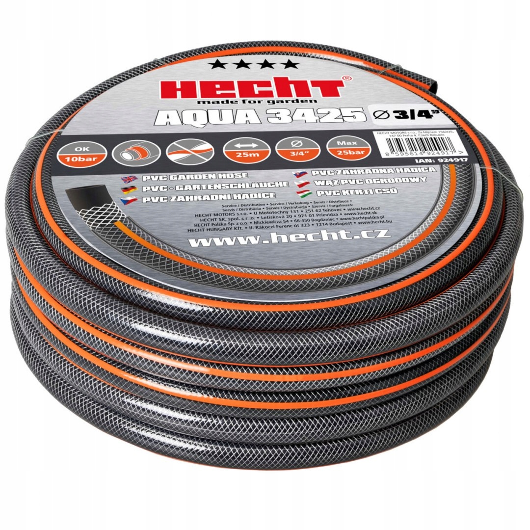 

Długi Wąż Ogrodowy 25m 3/4" Hecht AQUA3425